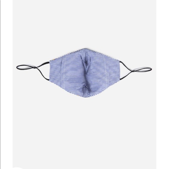 NEW Johnny Was Light Wash Denim Embroidered Mask - Picture 4 of 4